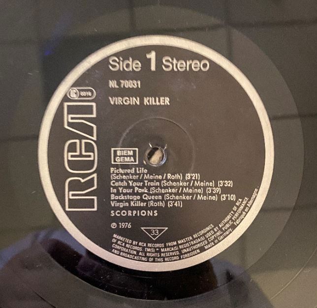 Scorpions Virgin Killer 1976 г. | Купить антиквариат на